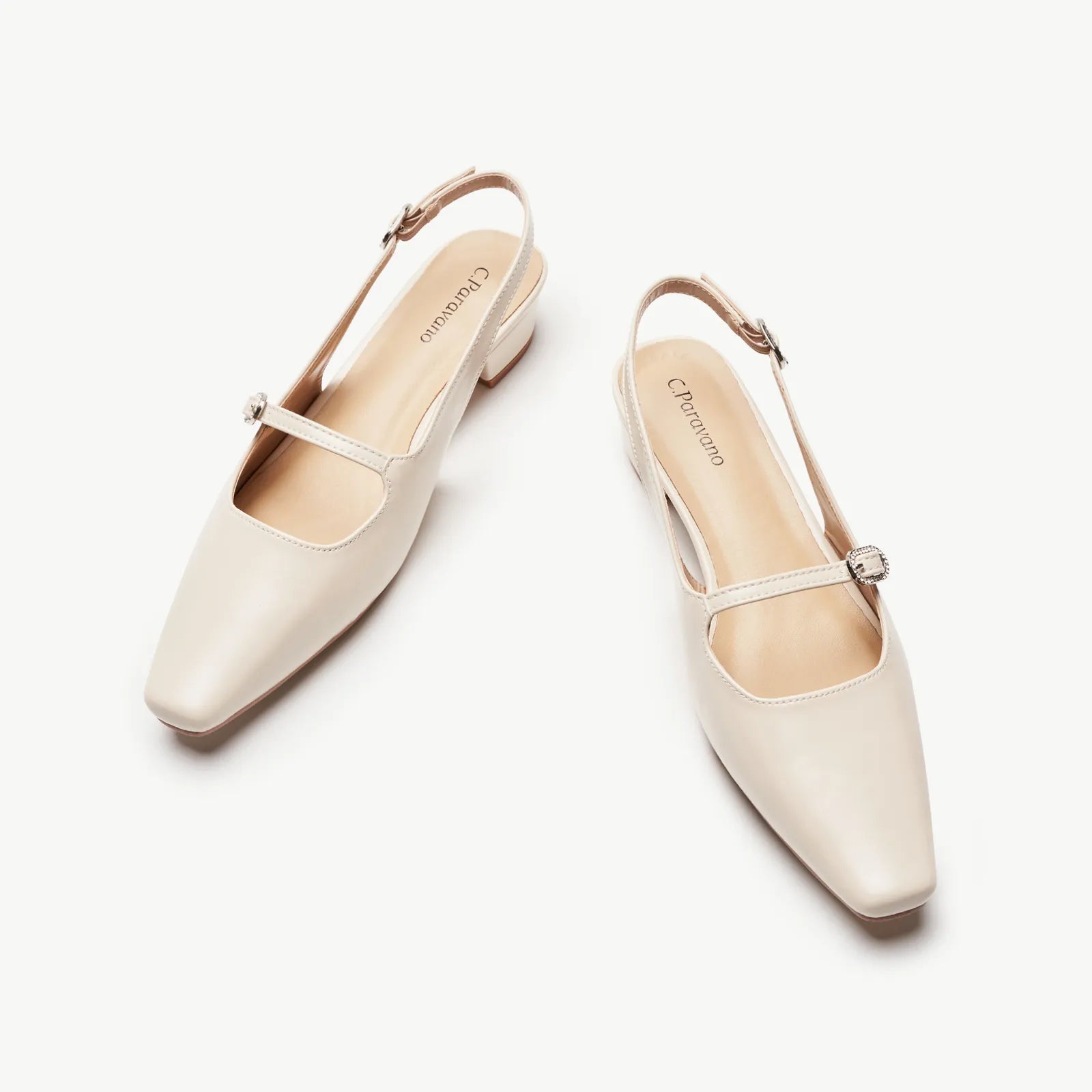 Block Heel Slingback Sandals (Alva)