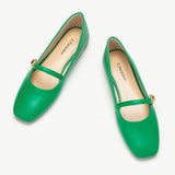 Green Shoes Mary Jane