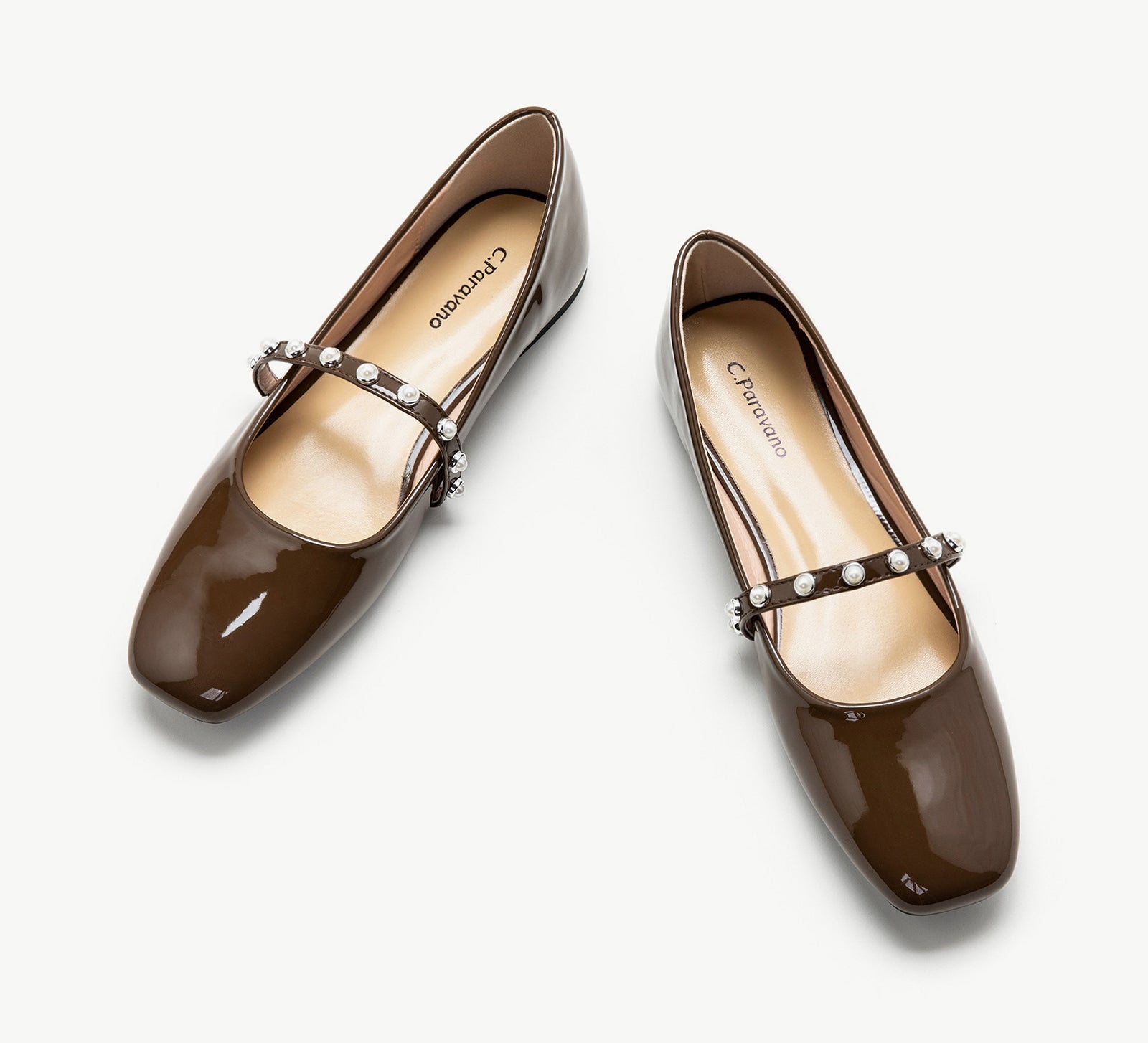 Single Stripe with Pearl Patent Leather Mary Jane