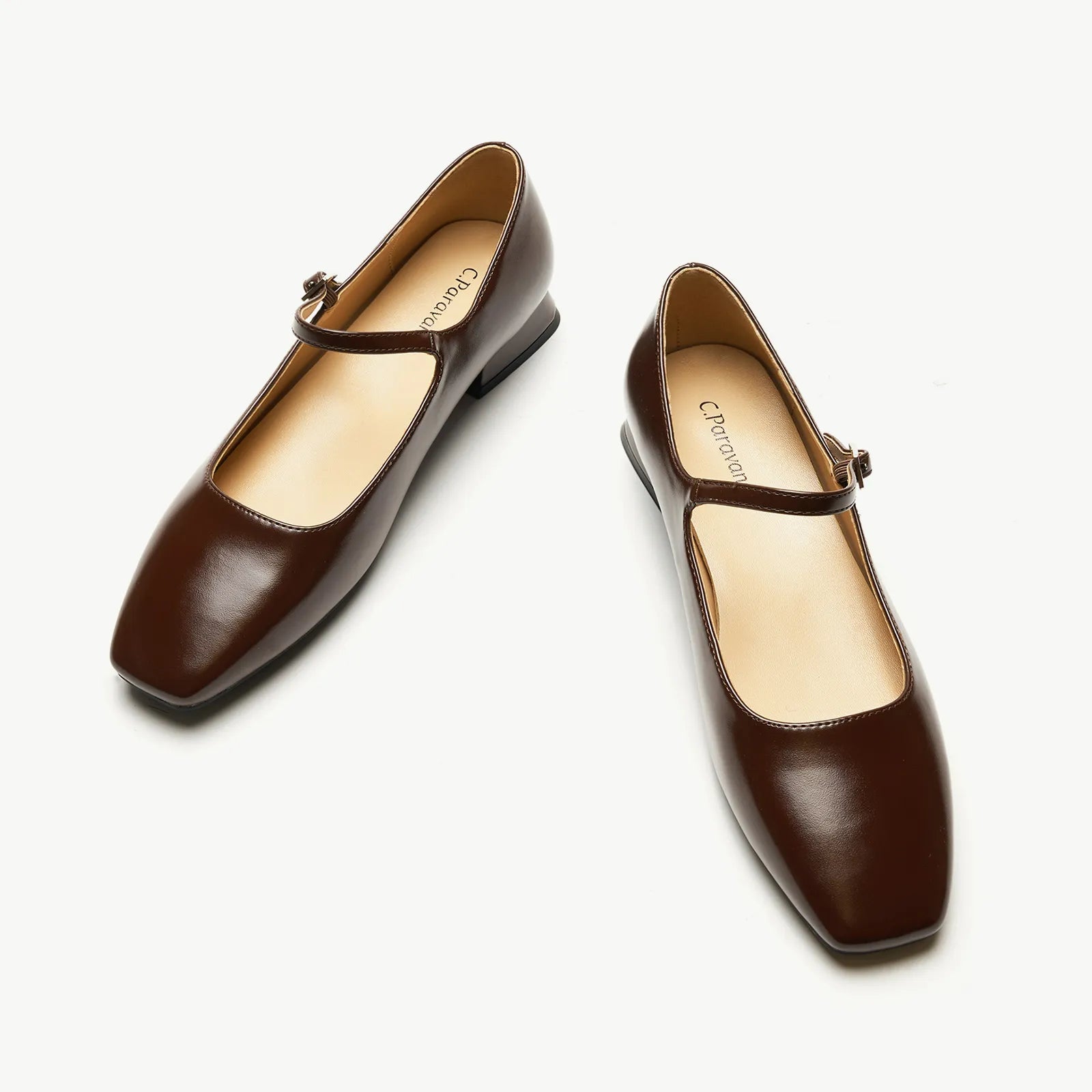 Square Toe Block Heel Mary Jane (Felicia MJ）