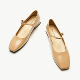 Square Toe Block Heel Mary Jane (Felicia MJ）