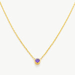 Gold Spinel Purple Crystal Pendant Necklace, symbolizing timeless purple sparkle, this necklace features a dazzling crystal pendant in a radiant purple shade