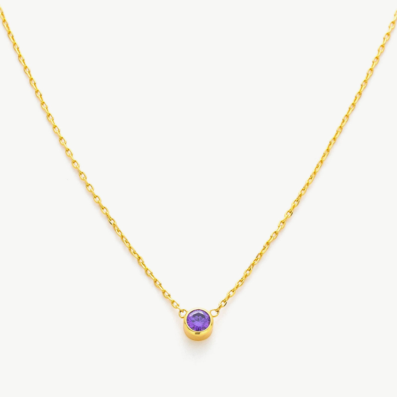 Gold Spinel Purple Crystal Pendant Necklace, symbolizing timeless purple sparkle, this necklace features a dazzling crystal pendant in a radiant purple shade