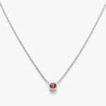 Platinum Ruby Crystal Pendant Necklace, radiating eternal ruby radiance, this necklace features a captivating crystal pendant suspended from a delicate platinum chain, expressing enduring style and grace