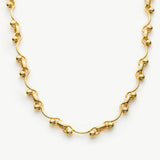 Twisted Chain Necklace, a timeless piece featuring intricately twisted links that form a classic and elegant necklace, adding a touch of sophistication to your everyday style