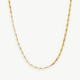 Sea Pearl Beaded Necklace, a timeless piece inspired by the tranquility of the sea, featuring a strand of lustrous pearls delicately interspersed with beads for an elegant and coastal-inspired accessory.