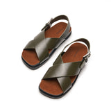 Crisscross Design Sandals (Cassandra) social
