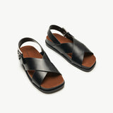 Crisscross Design Sandals (Cassandra) social