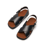 Crisscross Design Sandals (Cassandra) social