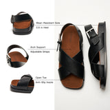 Crisscross Design Sandals (Cassandra) social