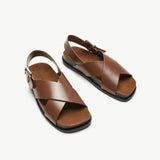 Crisscross Design Sandals (Cassandra) social