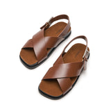 Crisscross Design Sandals (Cassandra) social