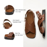 Crisscross Design Sandals (Cassandra) social