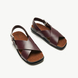 Crisscross Design Sandals (Cassandra) social