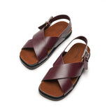 Crisscross Design Sandals (Cassandra) social