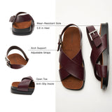 Crisscross Design Sandals (Cassandra) social