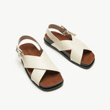 Crisscross Design Sandals (Cassandra) social