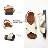 Crisscross Design Sandals (Cassandra) social