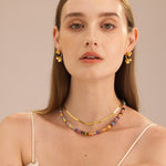 Snake Chain Necklace, a chic snake charm captured in a delicate chain, creating a stylish and versatile accessory that complements both casual and formal attire
