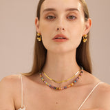 Snake Chain Necklace, a chic snake charm captured in a delicate chain, creating a stylish and versatile accessory that complements both casual and formal attire