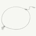 Platinum Pearl Drop Pendant Necklace, a chic platinum accent that enhances your style, featuring a stylish pearl drop pendant in a lustrous platinum hue