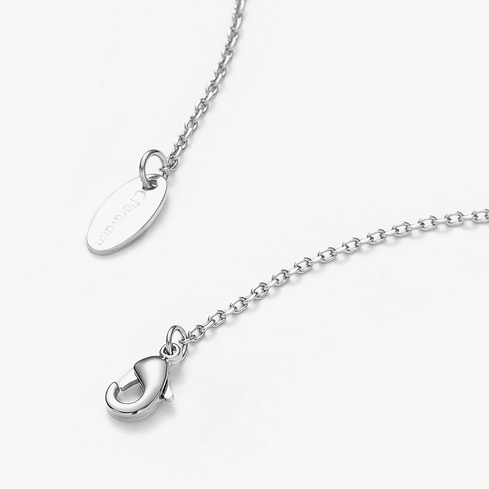  Pearl Drop Pendant Necklace with Platinum, a radiant platinum charm captured in a pearl drop pendant, creating a stylish and timeless accessory to elevate your ensemble.