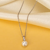 Platinum Pearl Drop Pendant Necklace, exuding luxurious platinum sparkle, this necklace features a dazzling pearl drop pendant in a shimmering platinum shade