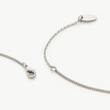 Pearl Drop Pendant Necklace in Platinum, symbolizing opulent platinum beauty, this necklace features a captivating pearl drop pendant suspended from a delicate platinum chain.