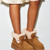 Shearling Lace-Up Platform Boots (APRÈS-SKI)