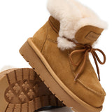 Shearling Lace-Up Platform Boots (APRÈS-SKI)