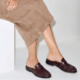 Ruched Loafer Mules (Soho Wax)