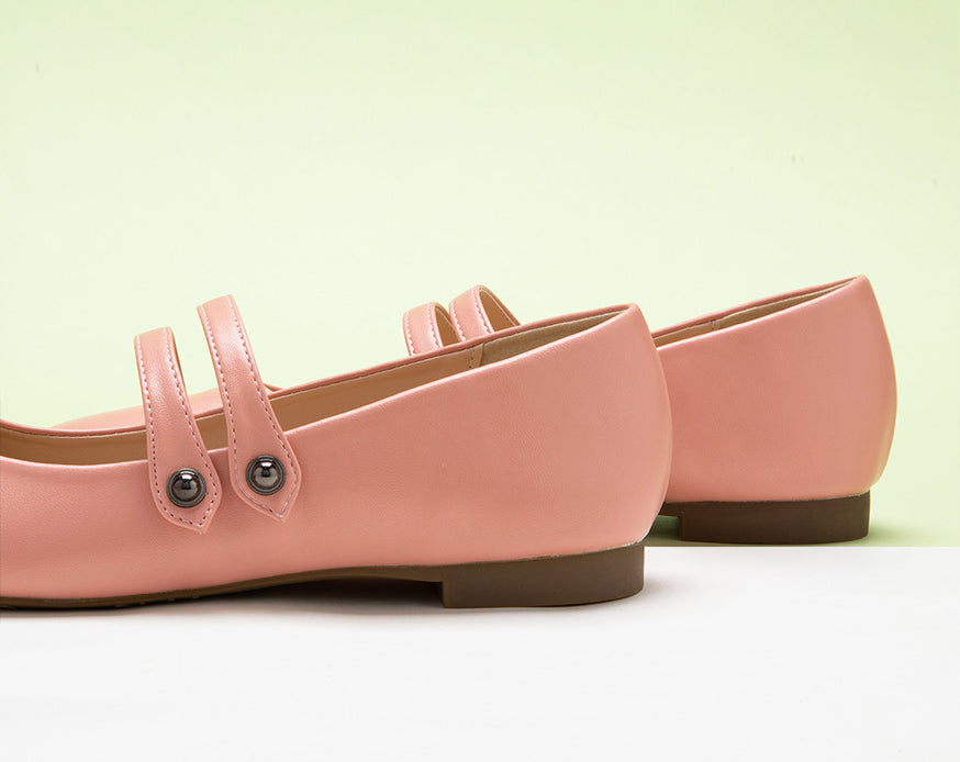 Pretty-pink-double-strap-flats-perfect-for-a-romantic-and-whimsical-fashion-statement