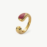 Vivid Purple Statement: Purple Onyx Open Ring by Savi Sculptural, a bold and vibrant piece that makes a stylish and eye-catching statement