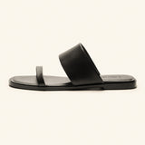 Two Strap Flat Slide Sandals(Jessie)