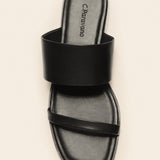 Two Strap Flat Slide Sandals(Jessie)