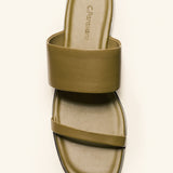 Two Strap Flat Slide Sandals(Jessie)