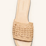 Handwoven Flat Mule Sandals(Deia)