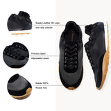 Suede Satin Ballet Sneakers (Urban Satin)