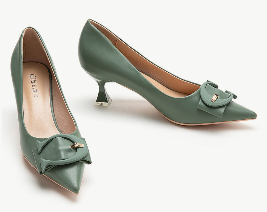    Signature-C-Buckled-Pumps-in-Green-Refreshing-and-Stylis