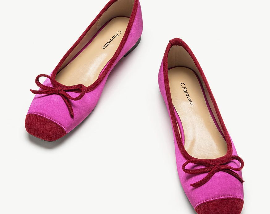Silky-hot-pink-ballet-flats-with-a-playful-bowknot-detail_-perfect-for-a-vibrant-look.