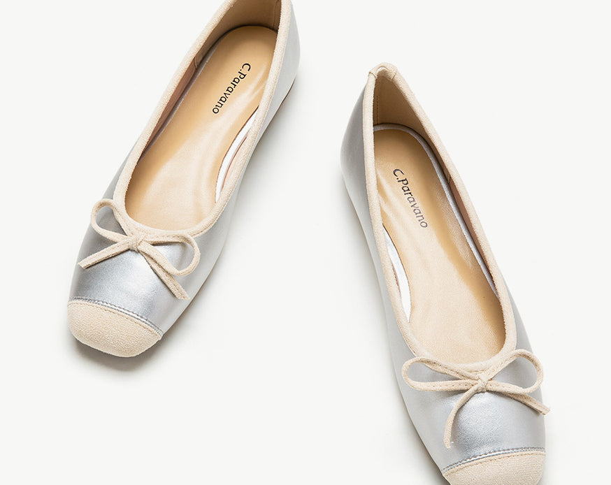   Silver-suede-toe-ballet-flats-with-a-beautiful-bowknot-accent_-perfect-for-a-touch-of-elegance.
