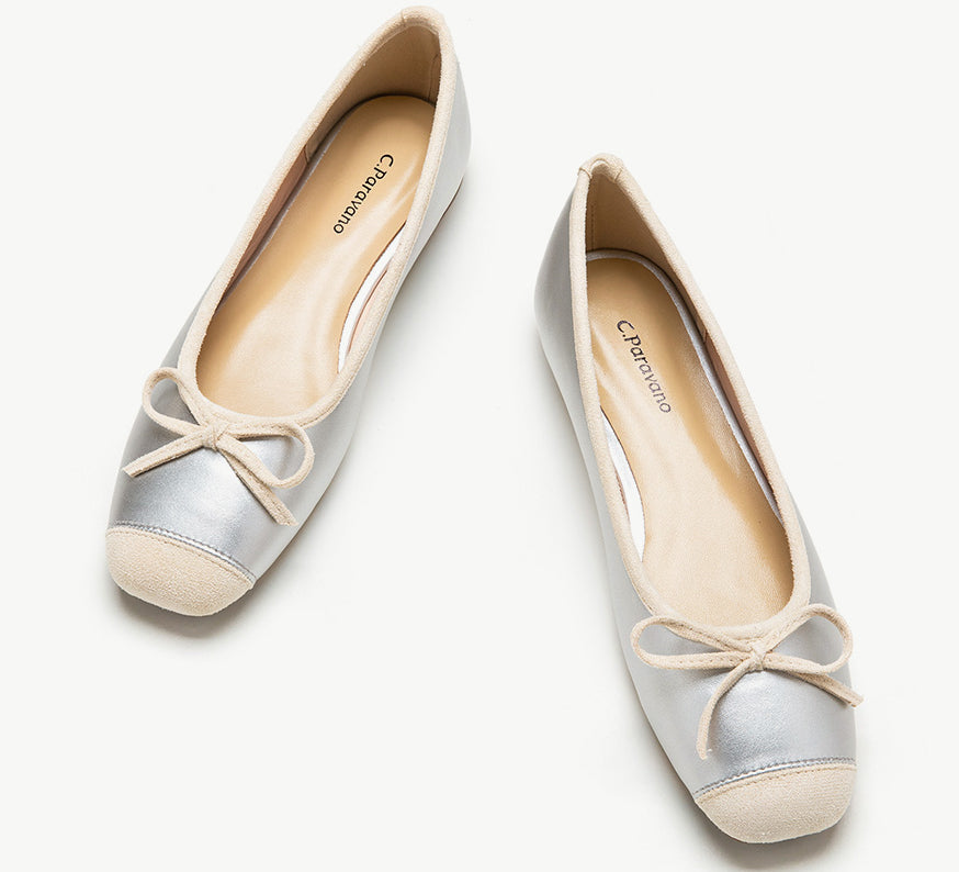    Silver-suede-toe-ballet-flats-with-a-beautiful-bowknot-accent_-perfect-for-a-touch-of-elegance.