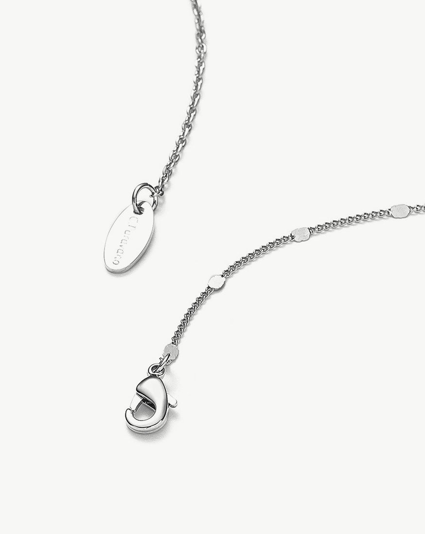 Silver-toned-white-heart-pendant-necklaces