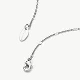 Silver-toned-white-heart-pendant-necklaces
