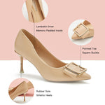 Sleek-and-versatile-beige-buckled-pumps_-exuding-a-sense-of-elegance-and-refinement