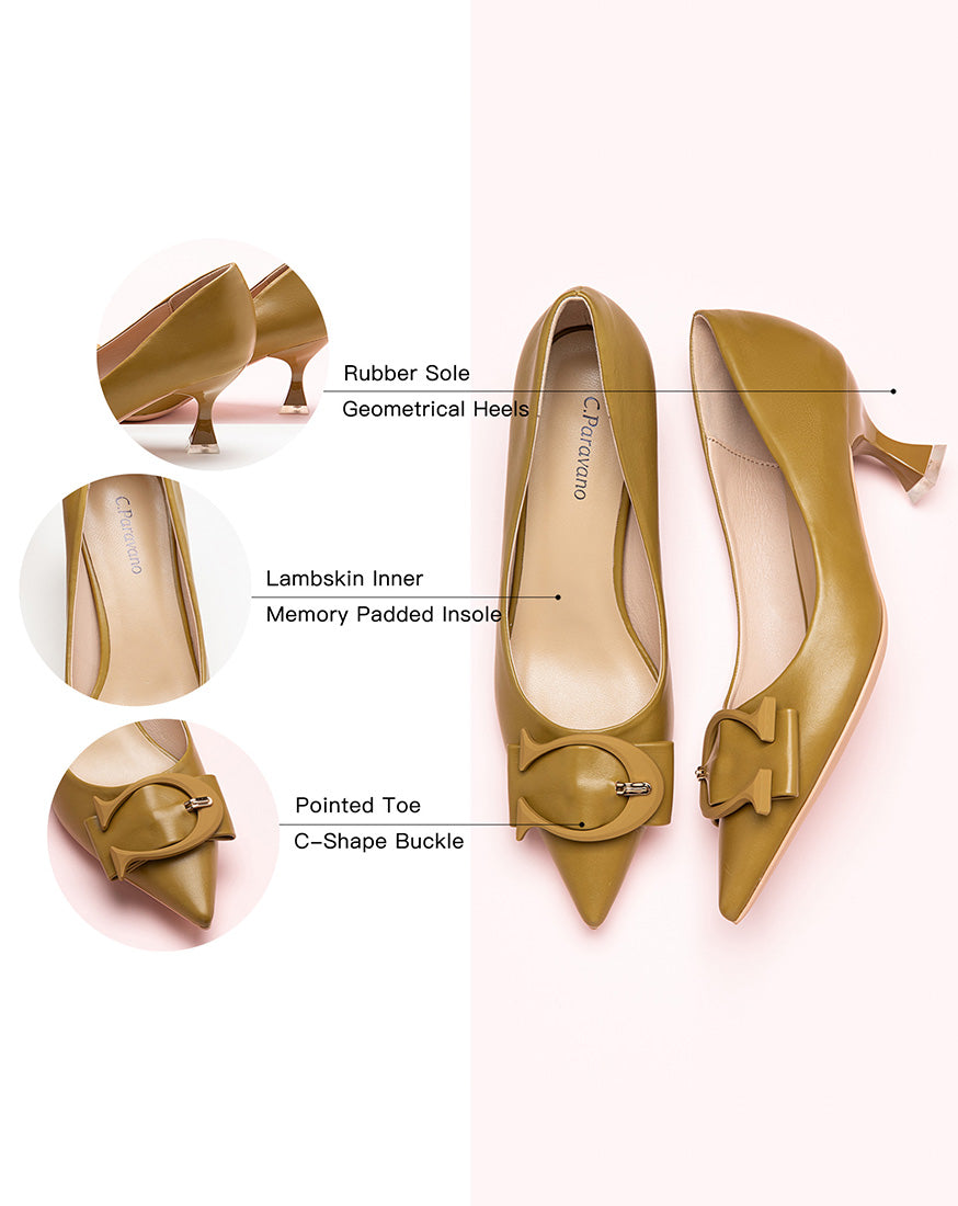    Sophisticated-Straw-Buckled-Heels-Signature-C-Designer-Footwear