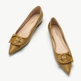 Straw-C-buckle-flat-shoes-for-women