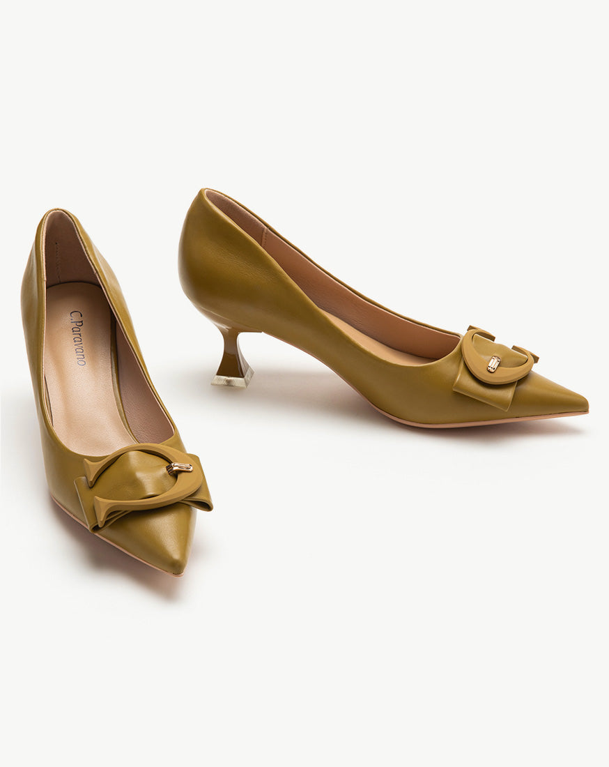 Straw-Colored-Signature-C-Buckled-Pumps-Natural-and-Chic