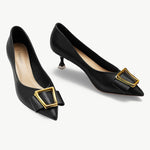 Stylish-black-buckled-pumps-for-women_-offering-a-trendy-and-fashionable-footwear-choice