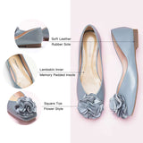 Stylish-blue-flat-ballerina-shoes-designed-to-make-a-chic-fashion-statement
